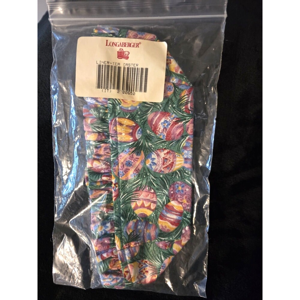 Longaberger Easter Egg LINER for YOUR 7”x 3.5” Button Basket NEW 🥚 🧺 2543750